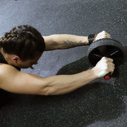 Woman using Ab Roller
