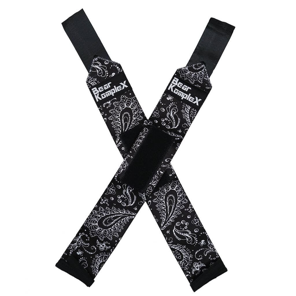 Bear KompleX Wrist Wraps both stretched out across each other