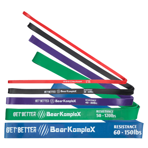 Bear KompleX Resistance Bands Red Black Purple Green and Blue