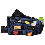 Commuter Series- Duffle Bag - navy with a lot of items