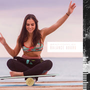 Woman balancing on Board Trainer