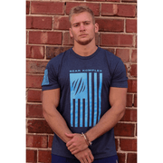 Man wearing BKX Patriot Series - Blue/Blue Front view