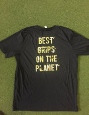 Black and Gold Shirt back view