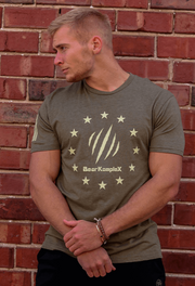 man wearing BKX Patriot Series - Green/tan front view