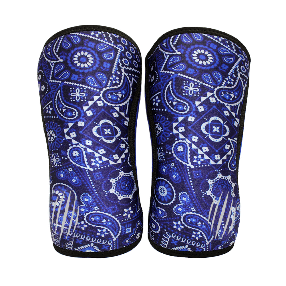 Bear KompleX Knee Sleeves - Blue Bandana Side