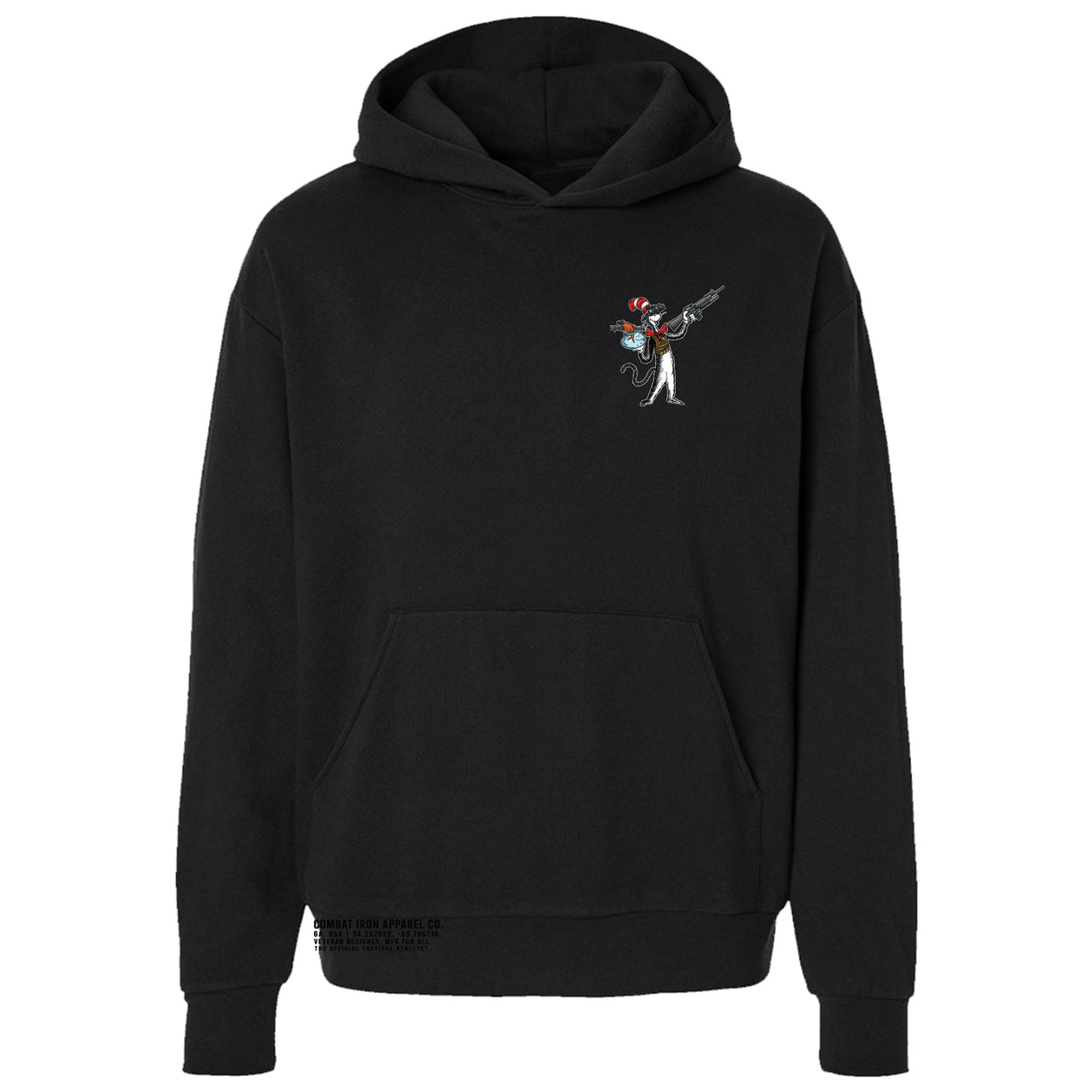 Cat with a Gat Men's Hoodie