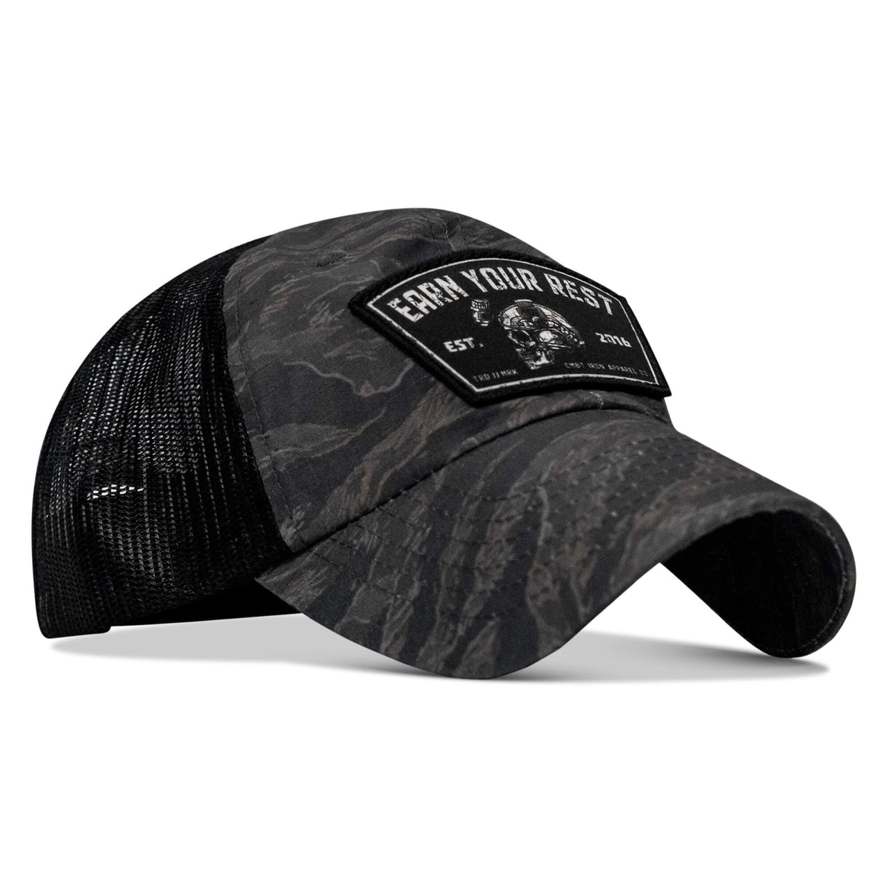 Earn Your Rest Patch Tactical Ripstop Mesh Snapback Hat