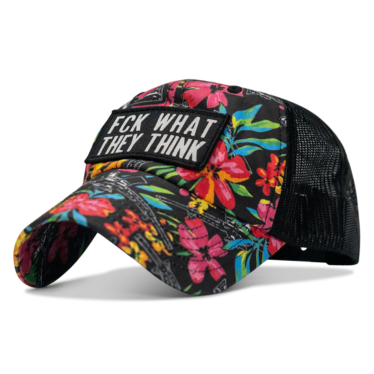 Fck What They Think Patch Tactical Ripstop Mesh Snapback Hat