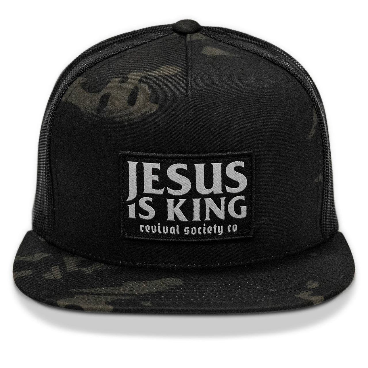 Jesus Is King Patch Flatbill Hat