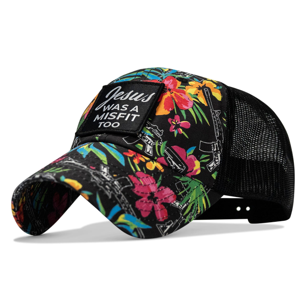 Jesus Was A Misfit Too Patch Tactical Ripstop Mesh Snapback Hat