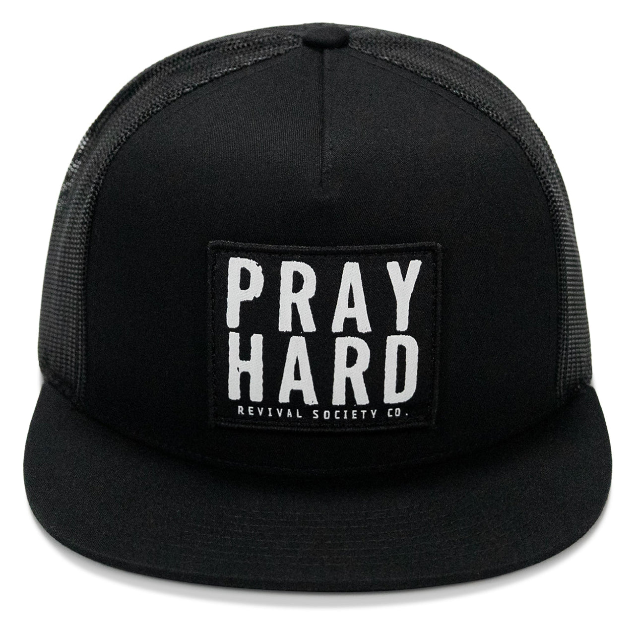Pray Hard Patch Flatbill Hat