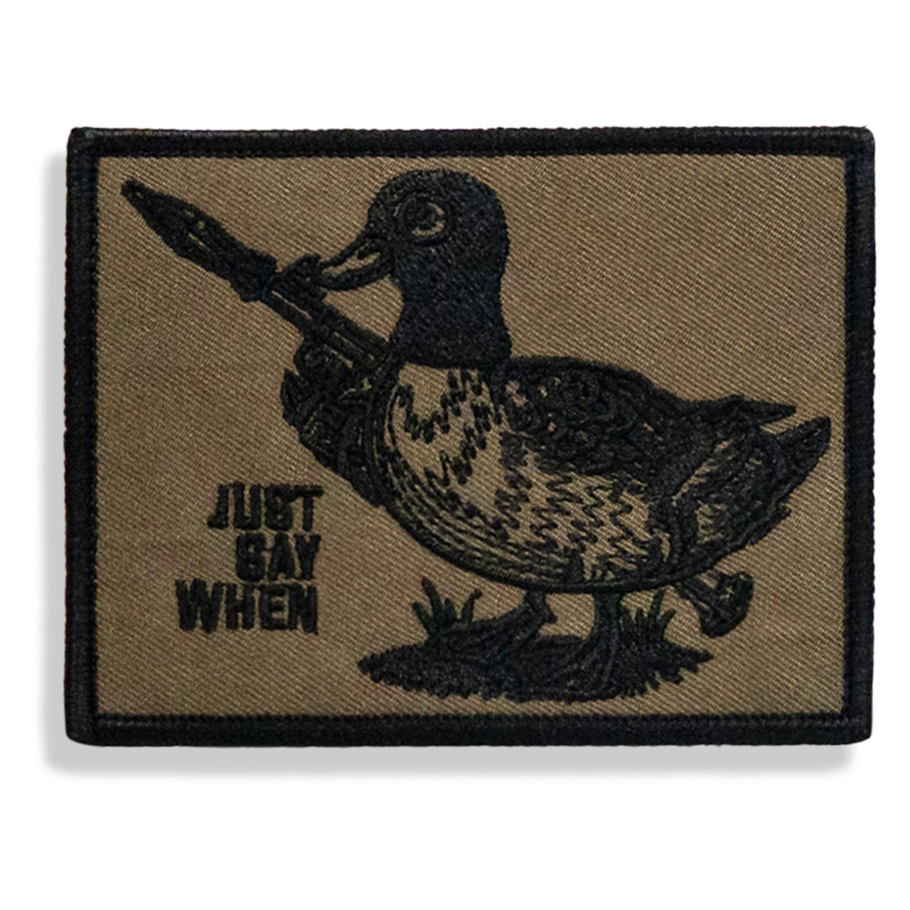 Just Say When Velcro Patch