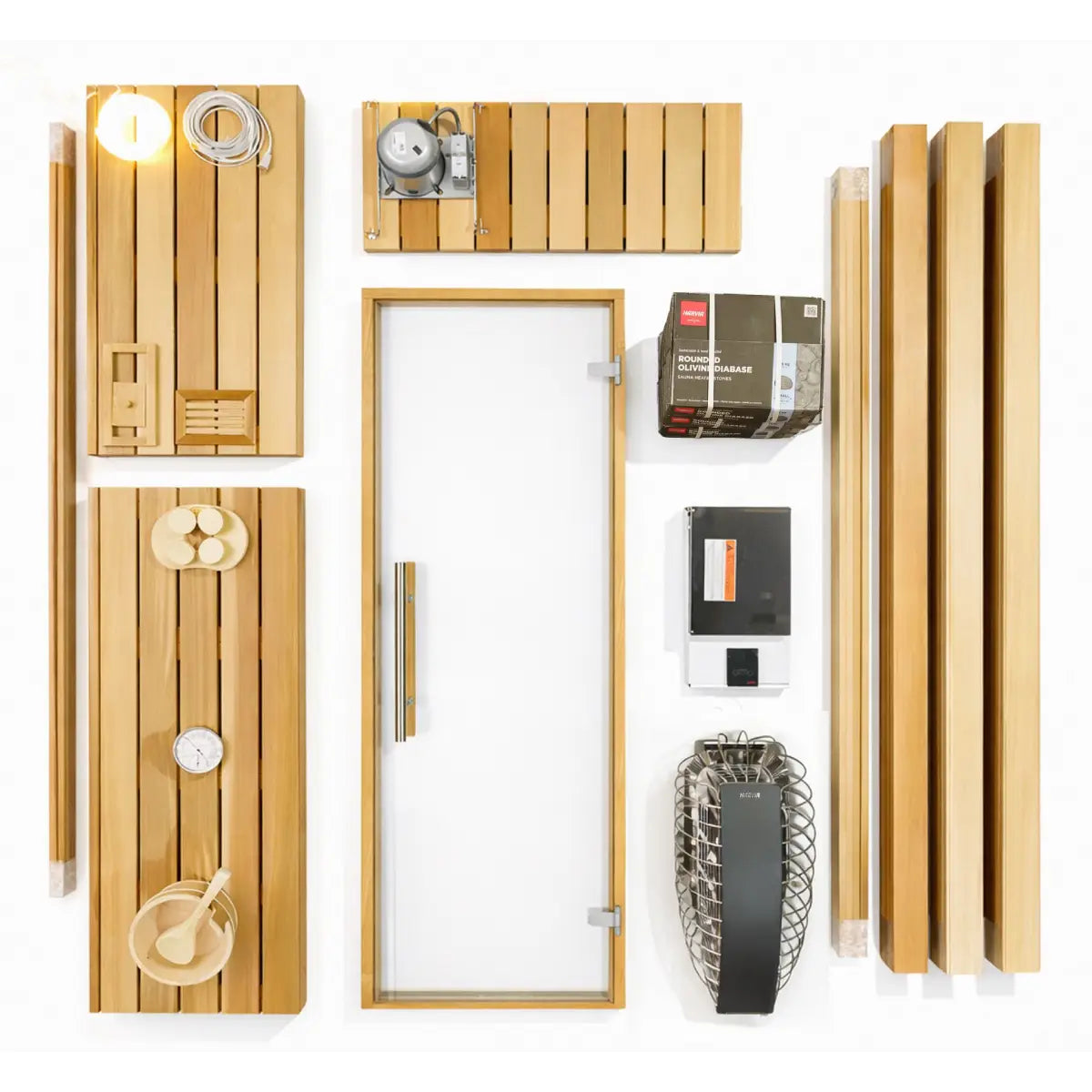 Custom Indoor Sauna Room - 5' x 5' x 8' - Finnish Sauna Builders