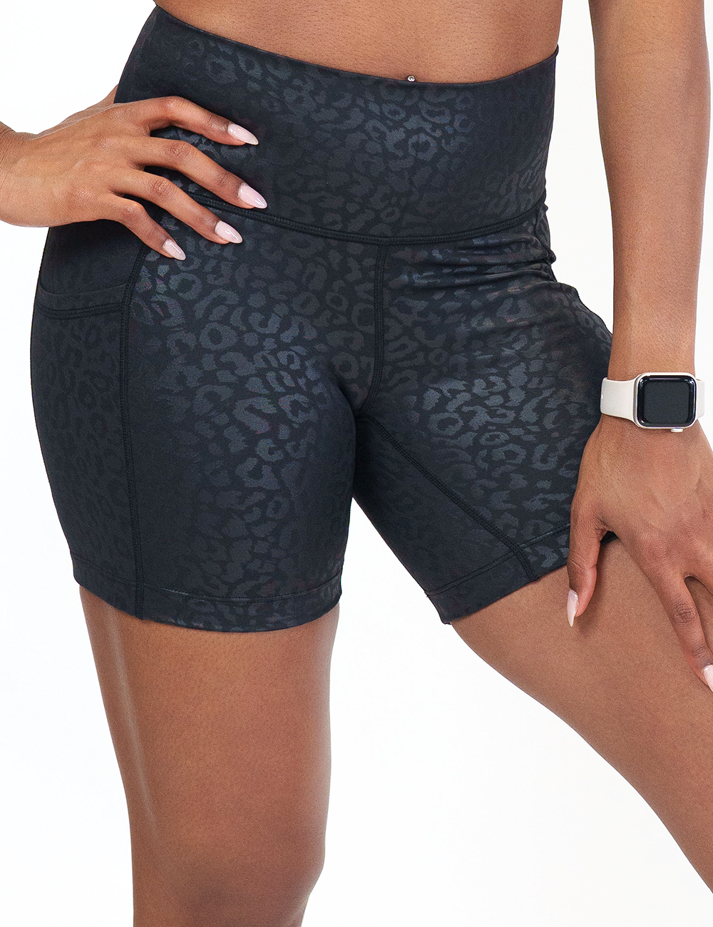 Shorts | Black Leopard