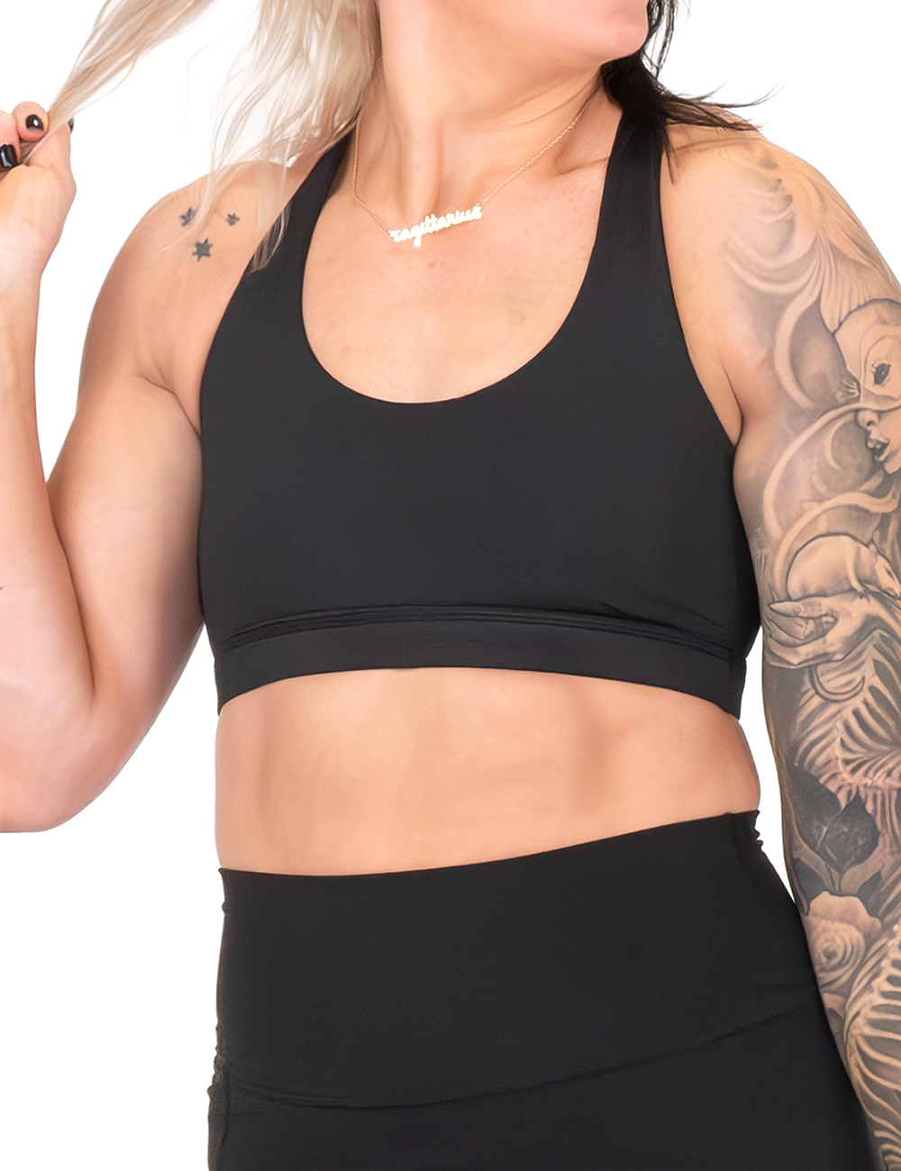 Butterfly Back Bra | All Black