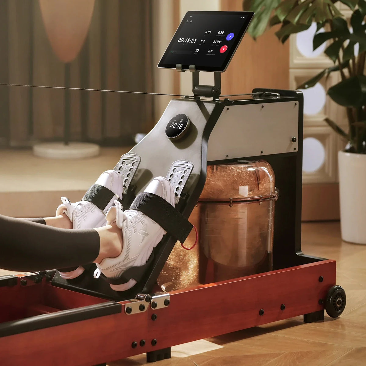Folding Rowing Machine Amazon WM10 Tri-fold Water Rowing Machine