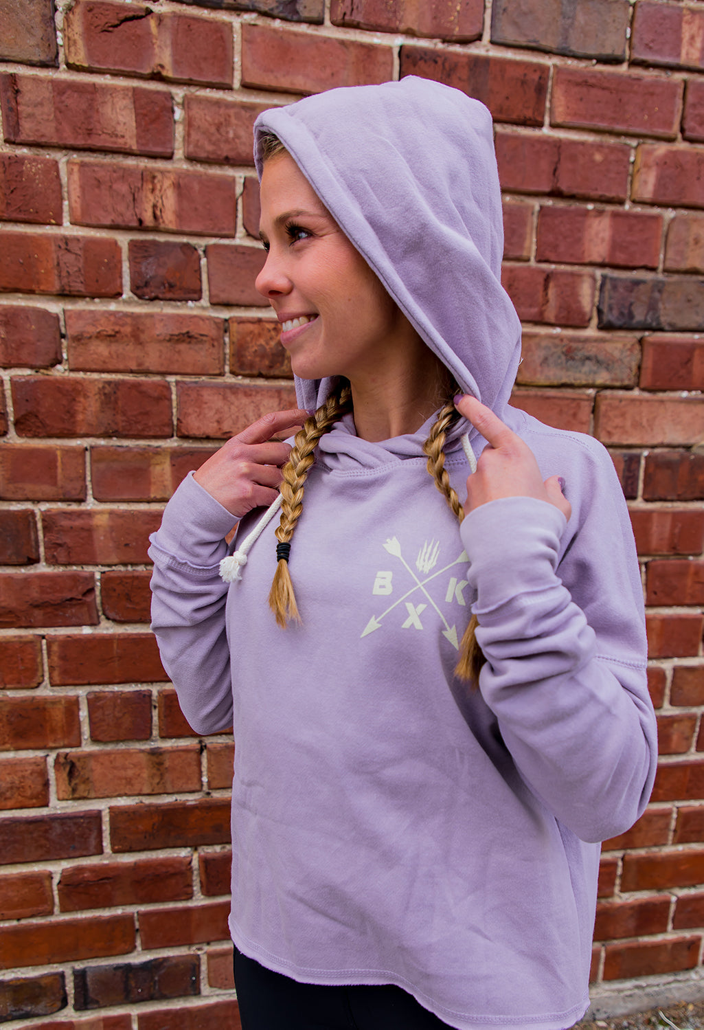 Lavender Lust Cropped Hoodie