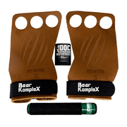 3 tan hole grips