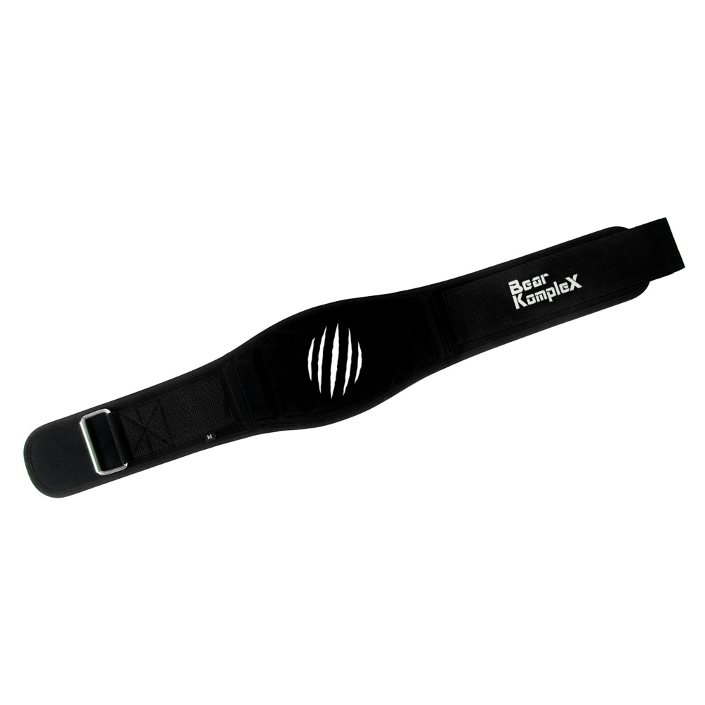BKX - Strength Belt w/ 6" back for added support Black belt Front View