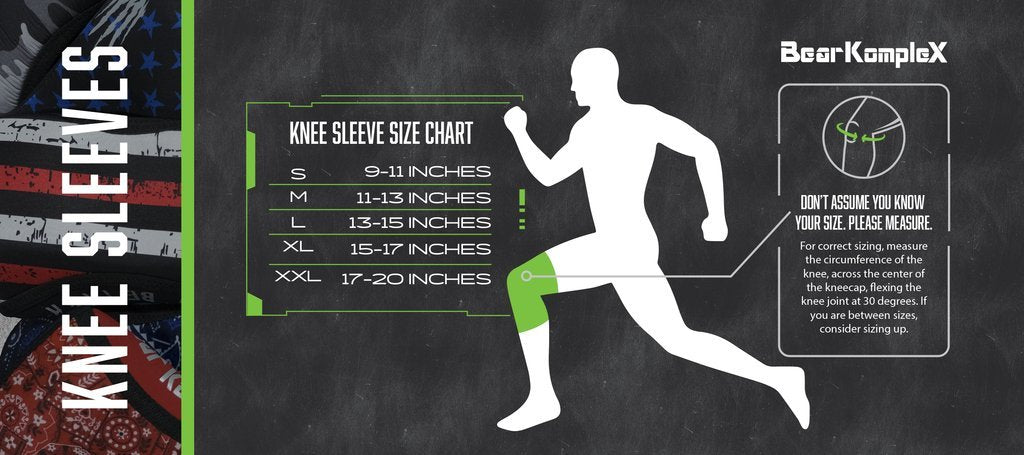 Bear KompleX Knee Sleeves- Sizing Guide