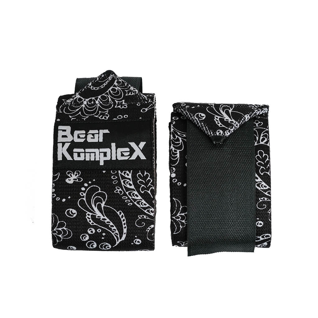 Bear KompleX Wrist Wraps Paisley both rolled up