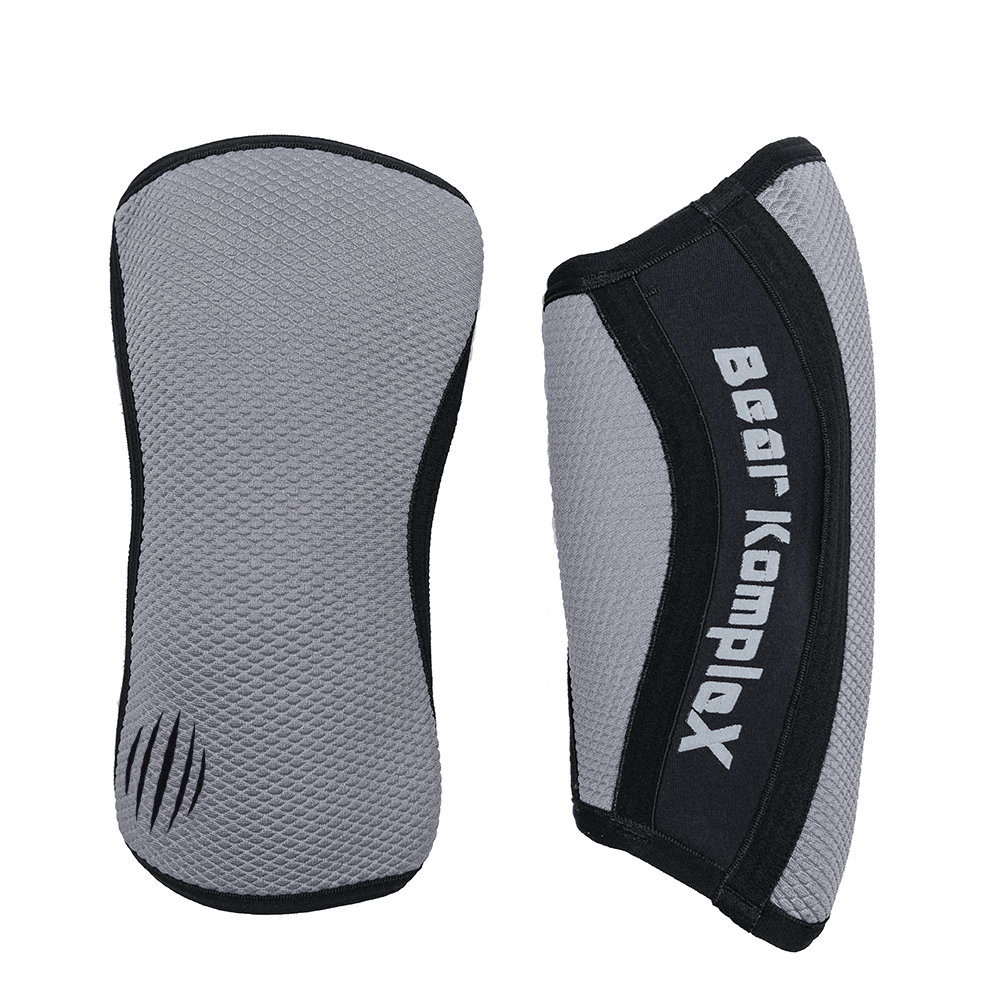 Bear KompleX Knee Sleeves - Grey Sharkskin side view