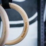 Bear KompleX Gymnastic Wood Rings Closeup