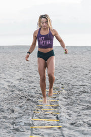 Working out on the beach with BKX Agility Ladder