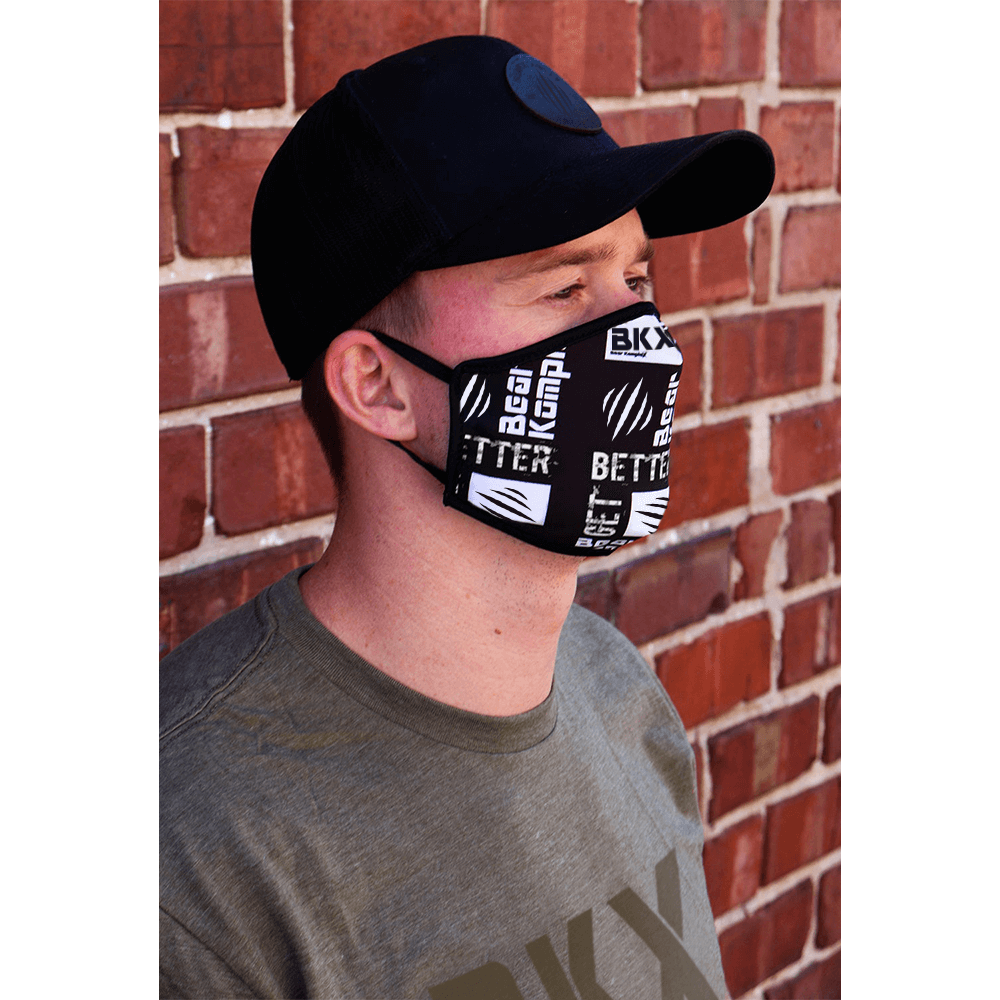 Man wearing BKX Face Mask