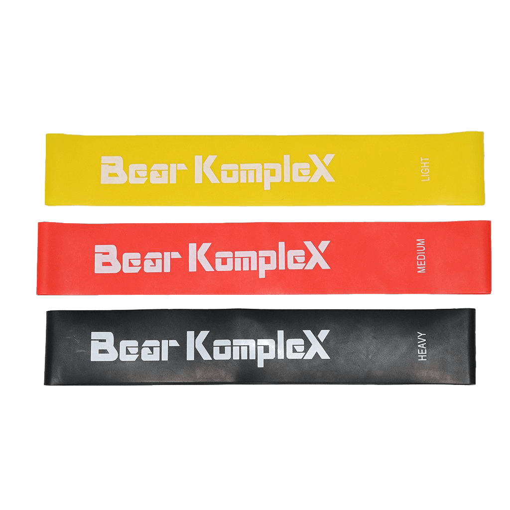 Bear KompleX Hip Loop Resistance Bands Yellow Red and Black Bands