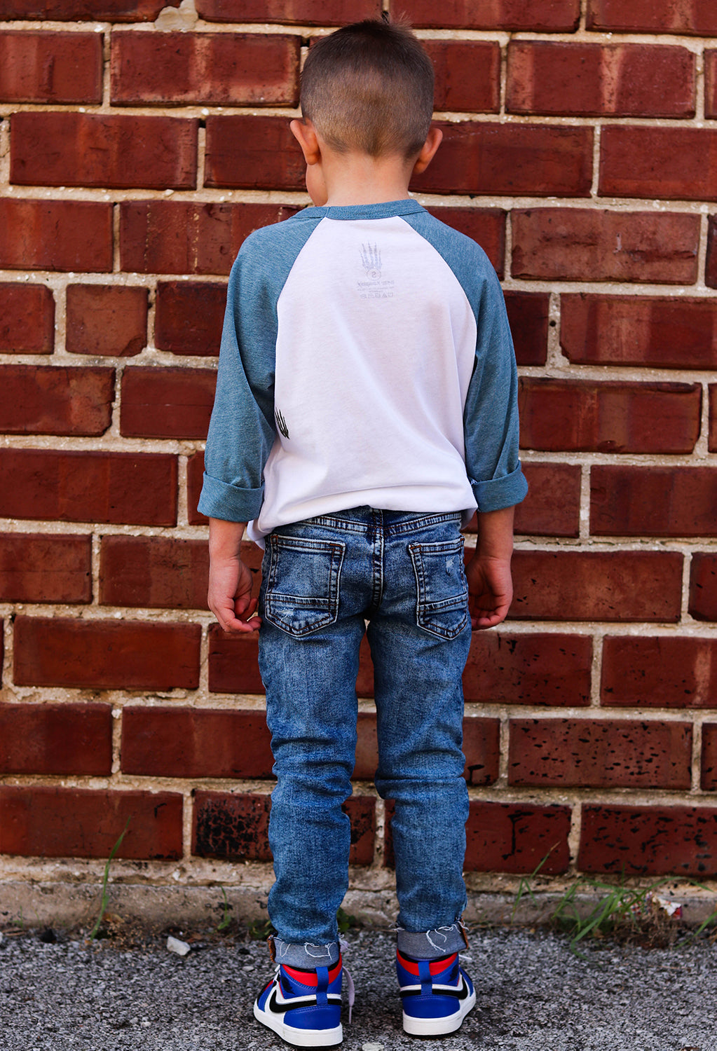 Unisex Youth 3/4-Sleeve Baseball T-Shirt