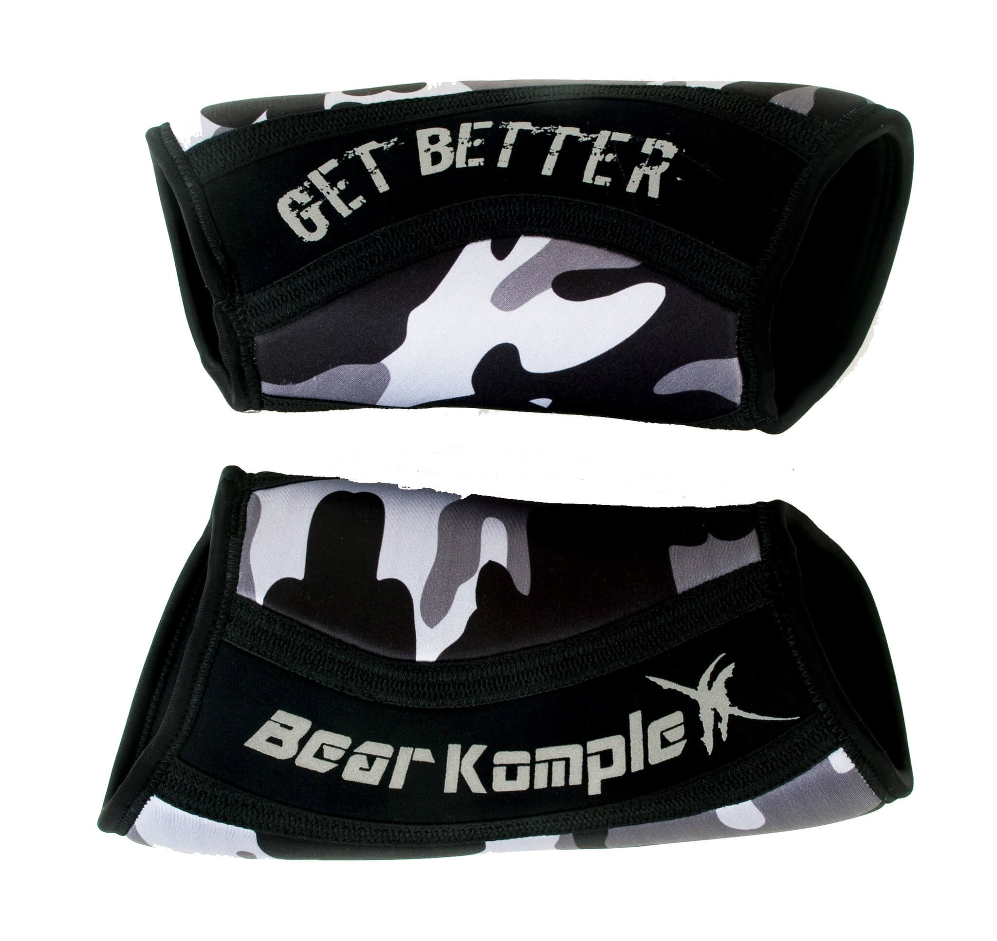 Bear KompleX Knee Sleeves - Black Camo side view