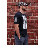 man wearing BKX Patriot Series - Black/White side viiew