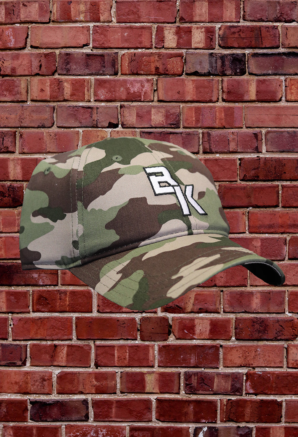 NEW "BK" Camo Baseball Hat