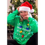 Woman wearing BKX UNISEX Ugly Christmas Sweater