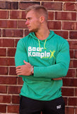 Man wearing Bear KompleX Men's Hoodie - Green Neon