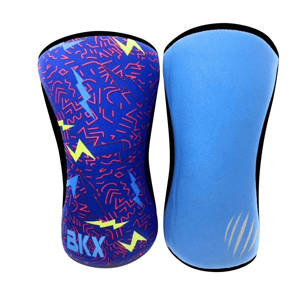 Bear KompleX Knee Sleeves - Lightning with REVERSIBLE Blue