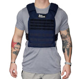 man wearing navy Bear KompleX Training Vest Plate Carrier