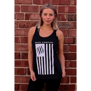 woman wearing BKX Patriot Series Tank - Black/White